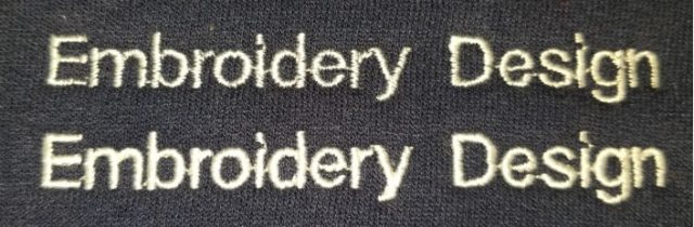 Embroidery Underlay Stitching