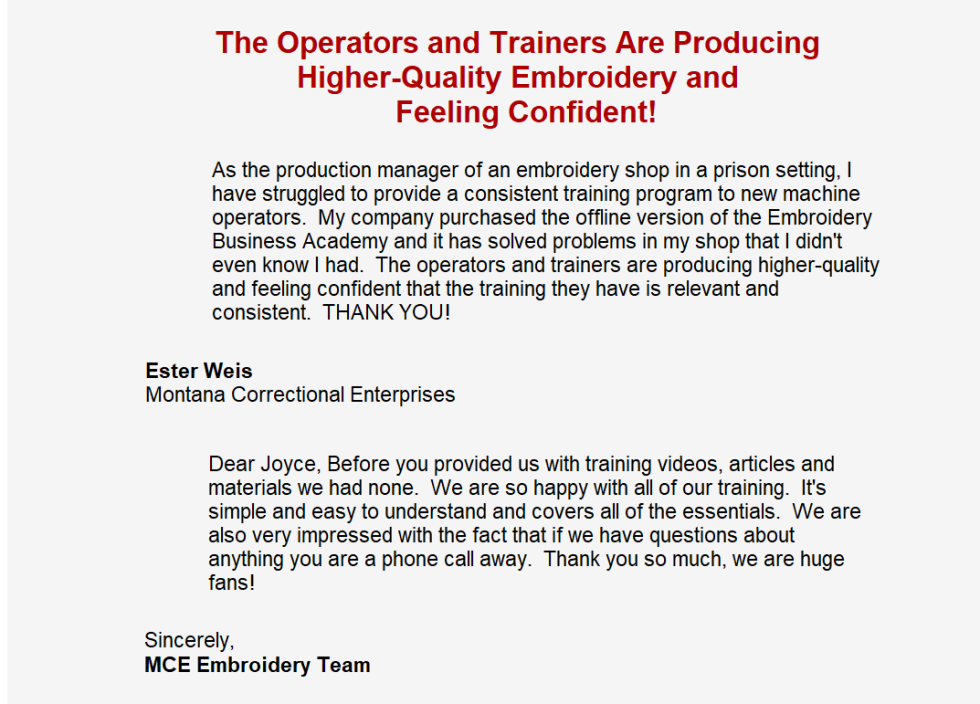 Embroidery business academy offline program  embroidery industry Embroidery business academy offline program  embroidery industry